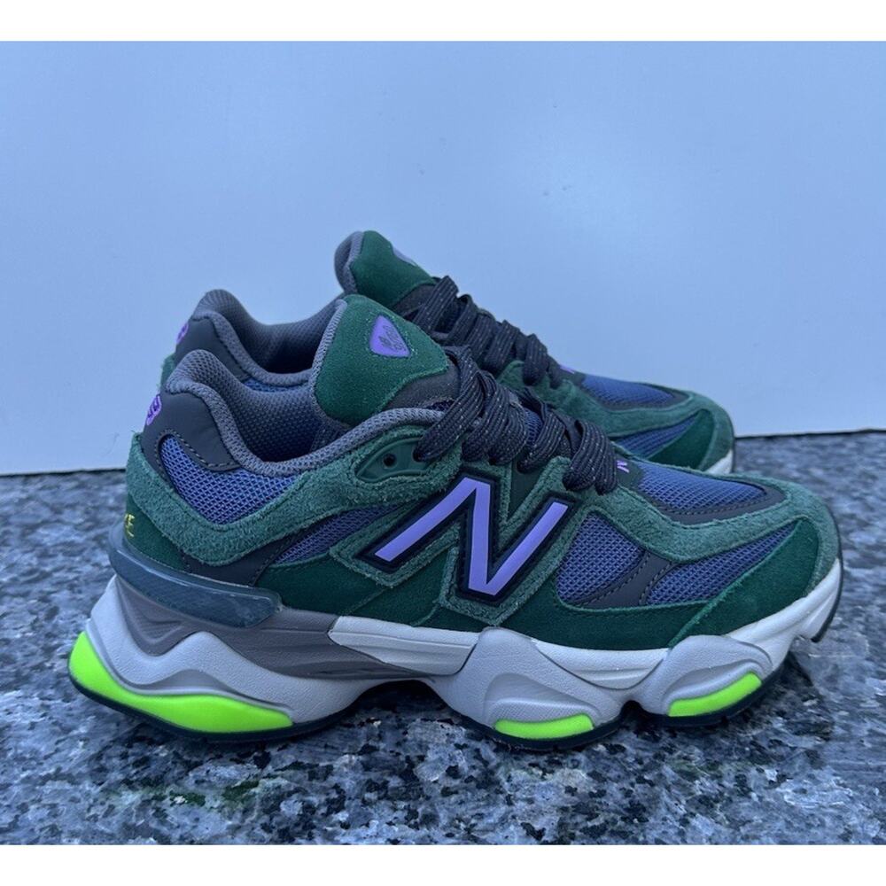 New Balance Women's Green Purple Accent Sneakers